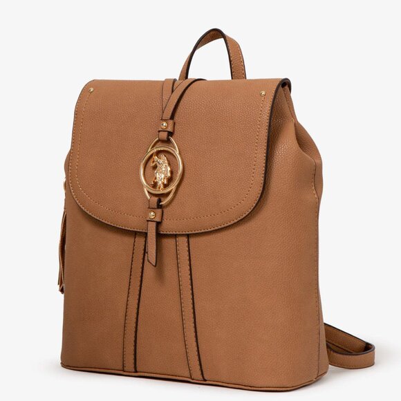 US POLO ASSN. Brown Medallion Backpack - Picture 2 of 15